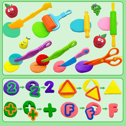 iShyan Dough Tools 55 PCS Dough Play Tools Set - Image 3