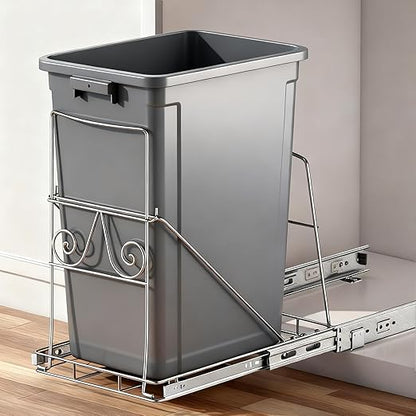Pull Out Trash Can Under Cabinet: 7–11 Gallons Under Sink Trash Can by XYLOME