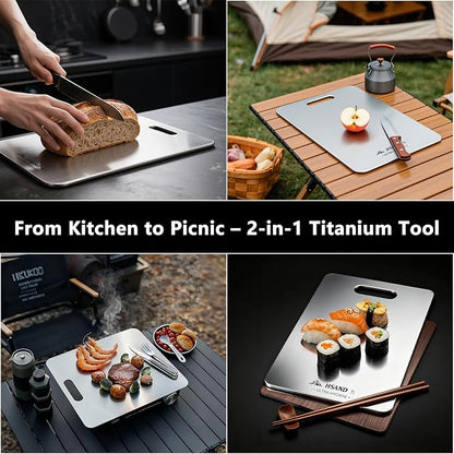 3-Pack Titanium Cutting Board Set, Non-Slip & Double-Sided Design, 100% Pure - Image 8
