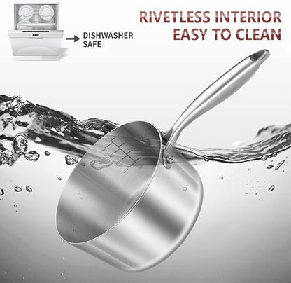 LOLYKITCH Tri-Ply Stainless Steel Saucepan Set - Image 4