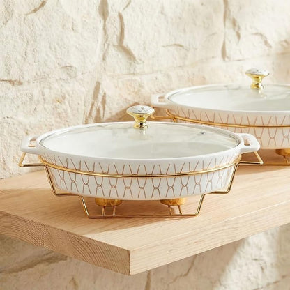 12" x 8" Ceramic Oval Casserole Dish - Image 6