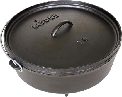 Lodge 6 Quart Pre-Seasoned Cast Iron Camp Dutch Oven by Lodge