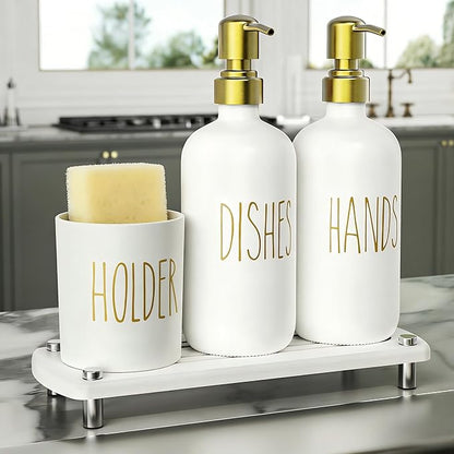 Cisily Kitchen Soap Dispenser Set Comes by CISILYHOMELIFE