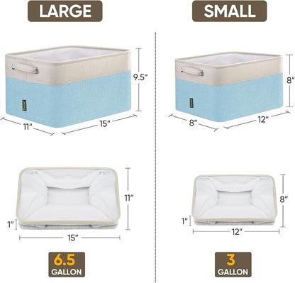 BALEINE 3 Pack Fabric Closet Storage Bins - Image 2