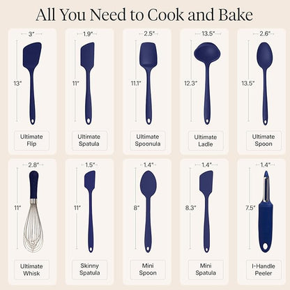 GIR: Get It Right 10-Piece Silicone Ultimate Kitchen Utensil Set – Spatulas - Image 3