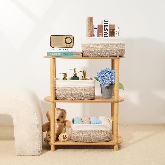 MiniArk Small Storage Baskets for Organizing | Closet Organizer Bins | Shelf - Image 6