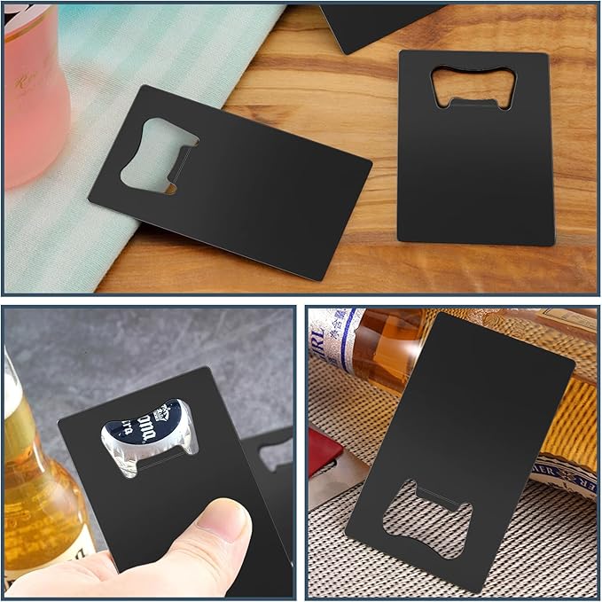 20 Pcs Stainless Steel Metal Card Beer Bottle Openers, DIY Party Favor Wedding - Image 5