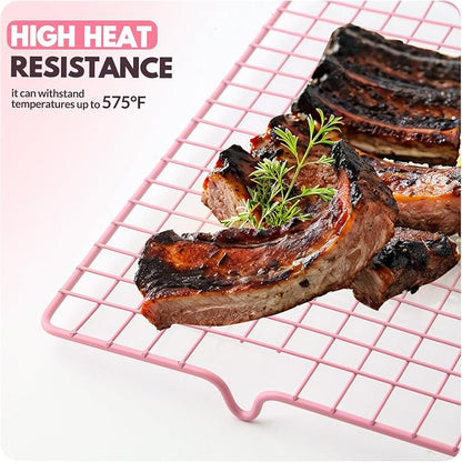 2 PCS Cooling Racks for Cooking and Baking, 16x10 Inches Stainless Steel - Image 6