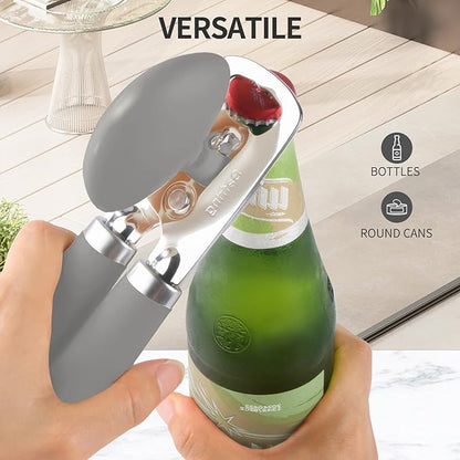 Safring Can Opener Manual, Heavy Duty Stainless Steel Smooth Edge Can Opener - Image 6