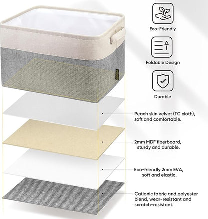BALEINE 1 Pack Fabric Closet Storage Bins - Image 4
