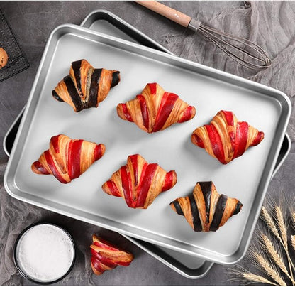 Baking Sheet Set of 2, Wildone Stainless Steel Baking Tray Cookie Pan, Size 20 - Image 6