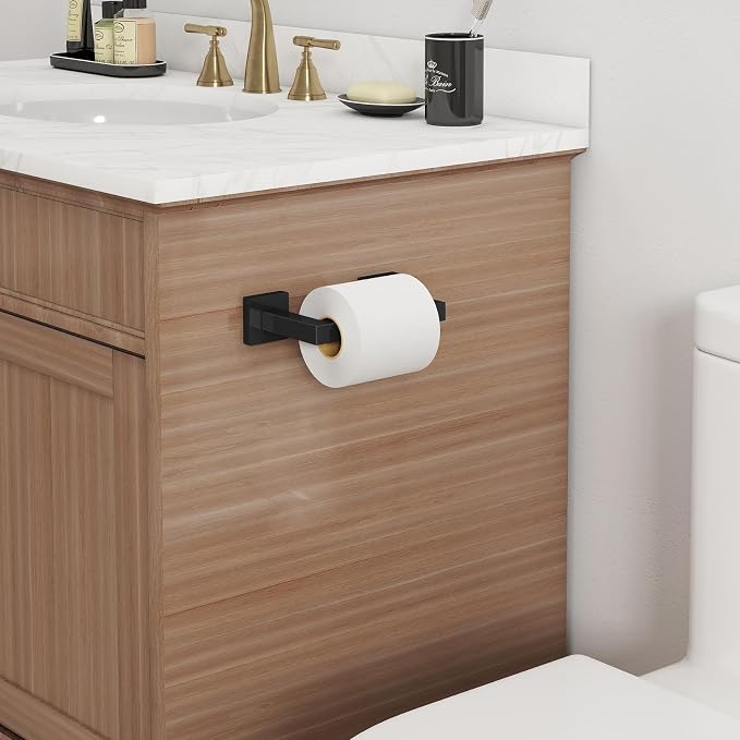 FEILERN Toilet Paper Holder, Wall Mounted Post Pivoting Square Tissue Holders - Image 7