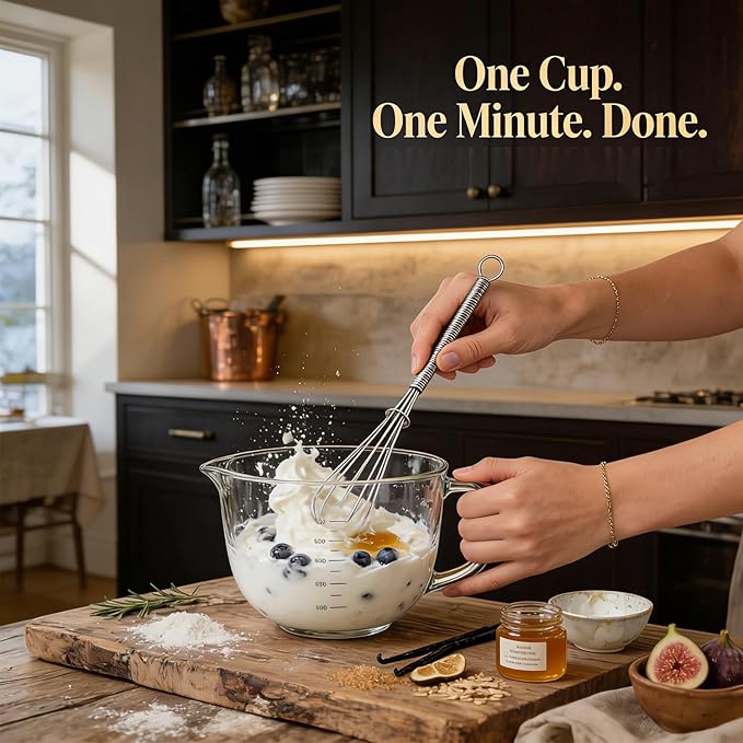 Anaeat Stainless Steel Kitchen Whisk Set of 5, Milk and Egg Beater Blender - Image 5
