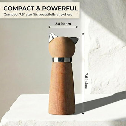 Ryevalley Wood Cat Pepper Grinder - Image 3