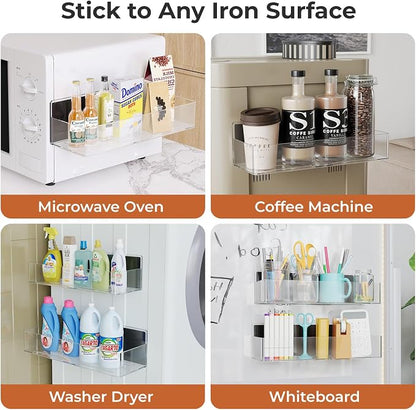 Mystozer Magnetic Spice Rack for Refrigerator, Kitchen Organizer and Storage - Image 5
