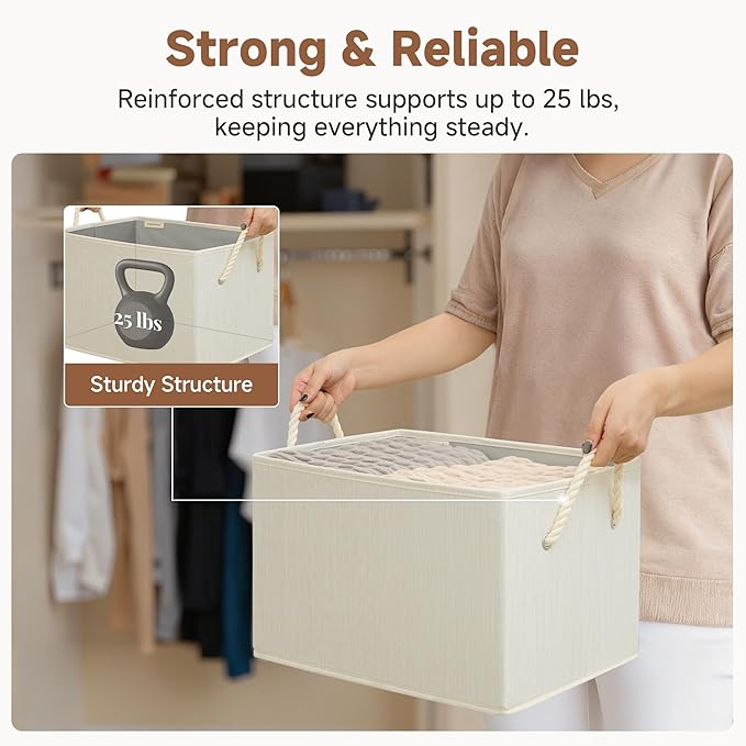 StorageWorks Collapsible Storage Bins, Closet Organizer Bins - Image 6