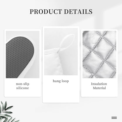 Lemon Oven Mitts and Pot Holders Sets of 4, Resistant Hot Pads - Image 5