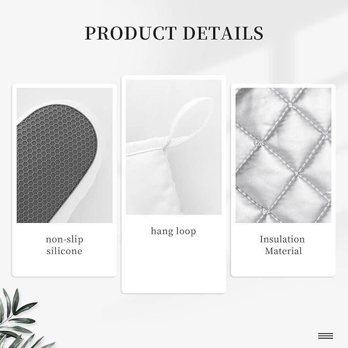 Happy Camper Oven Mitts and Pot Holders Sets of 4, Resistant Hot Pads - Image 5