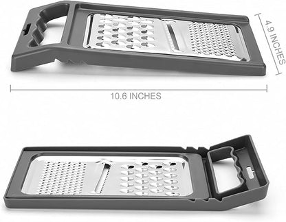 Cheese Grater with Handle, Stainless Steel, Cheese Shredder, Fruit and - Image 3