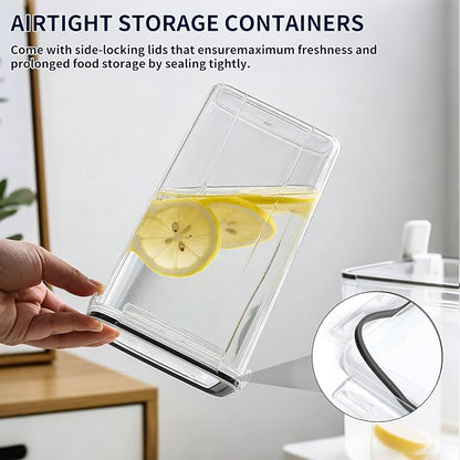 4 Pieces 6.5L / 220 oz Large Food Storage Containers, BPA Free Plastic Airtight - Image 4