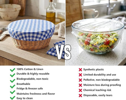 Reusable Bowl Covers, 5 Size Stretch Cloth Bowl Covers - Image 3