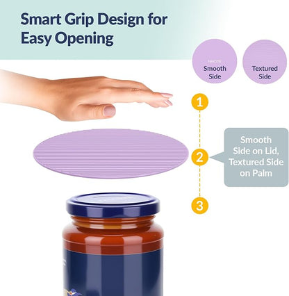 NIHOME Silicone Jar Opener – 6 Inch Large Anti-Slip Grip Pads, Premium 100% - Image 3
