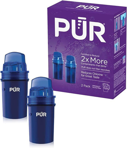 PUR Water Pitcher & Dispenser Replacement Filter 2-Pack, Genuine PUR Water by PUR