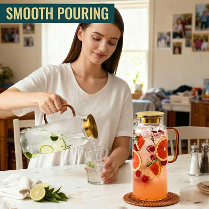 4 Pack 2 Liter/68 oz Glass Pitcher - Image 7