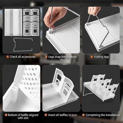 6-Slot Paper Cup and Lid Holder, Disposable Coffee Cup Dispenser, Upright Paper - Image 7