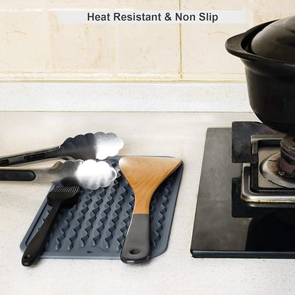 ZLR Silicone Dish Drying Mat for Kitchen Counter, Eco-Friendly Fast Dry Dish Mat - Image 9