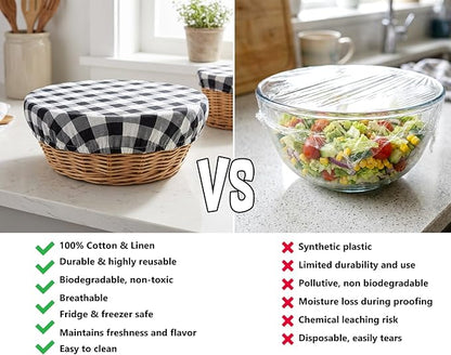Reusable Bowl Covers, 5 Size Stretch Cloth Bowl Covers - Image 3