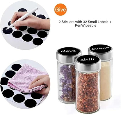 EBIZ&TECH 20-Jar Stainless Steel Rotating Spice Rack - Image 5