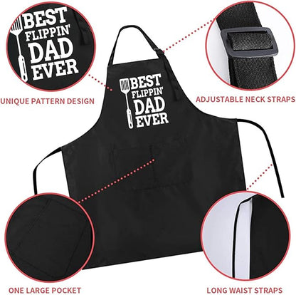 Rosoz Funny BBQ Black Chef Aprons - Image 3
