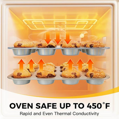 HONGBAKE Bakeware Sets, Baking Pans Set, Nonstick Oven Pan - Image 6