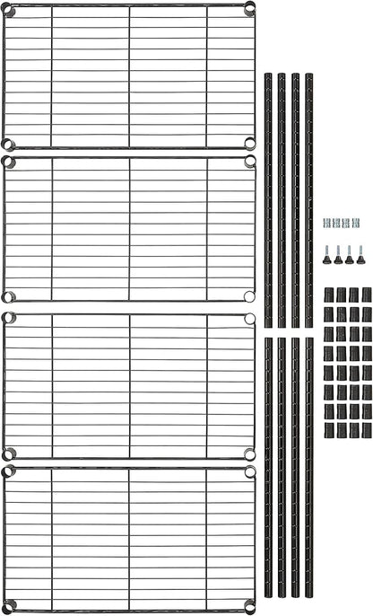 Amazon Basics 4-Shelf Steel Wire Storage Shelves - Image 7