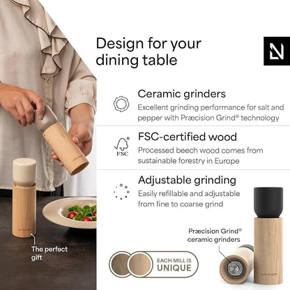 LARS NYSØM Wooden Salt and Pepper Grinder Set Manual - Image 2