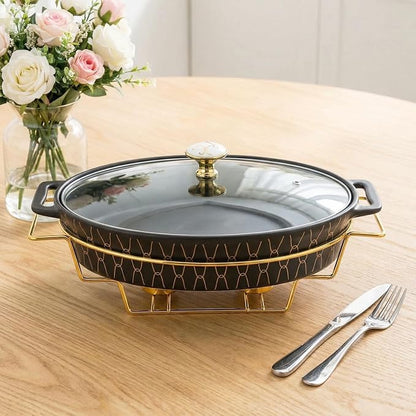 12" x 8" Ceramic Oval Casserole Dish - Image 4