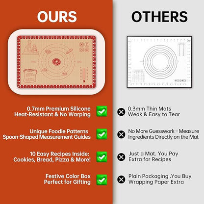 Extra Thick Silicone Mat for Baking, Silicone Baking Mat - Image 4