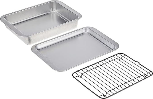 Nordic Ware Naturals 3 Piece Compact Pan Set, Toaster Oven, Counter Ovens by NordicWare