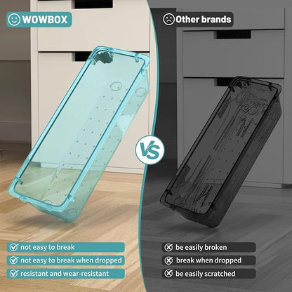 WOWBOX 16 PCS Plastic Drawer Organizer Set, 4 Sizes Desk Drawer Organization - Image 4