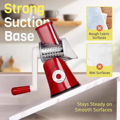 Cheese Grater Hand Crank, Rotary Cheese Shredder - Image 6