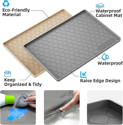 Winisok Silicone Under Sink Mat 40" x 19", Kitchen Essentials and Gadgets - Image 2
