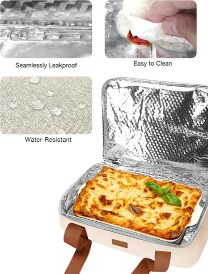 ​Vuudh Expandable Casserole Carrier Bag, Double Deckered Insulated Food Bag - Image 4