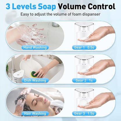 Fantictas Automatic Soap Dispenser, Touchless Hand Wall Mount Rechargeable 3 - Image 5