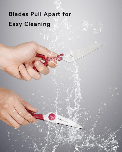Kitchen Scissors for Food, HUNTER.DUAL Heavy Duty Come Apart Poultry Shears for - Image 4