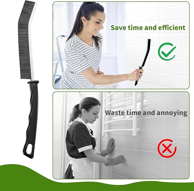 Crevice Cleaning Brush, Bathroom Gap Brush, Grout Brush, Hard Bristle Cleaning - Image 7