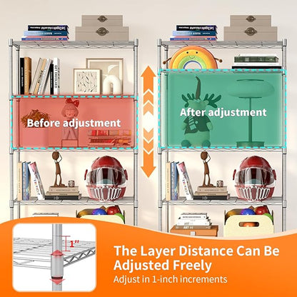BestOffice | 5-Tier Wire Storage Shelves - Image 6