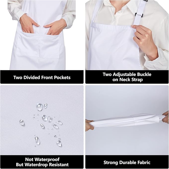 Jubatus 2 Pack 100% Cotton Aprons - Image 5