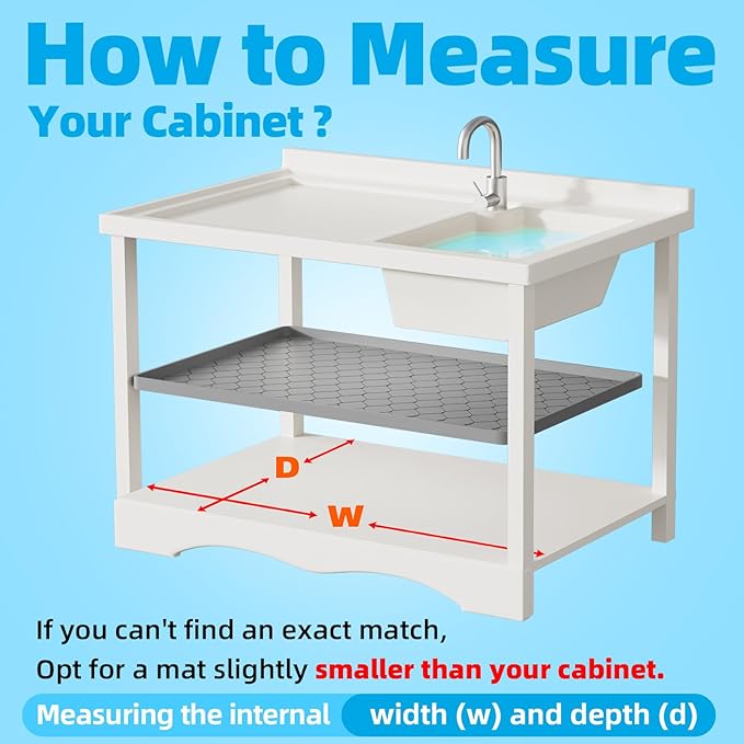 Winisok Silicone Under Sink Mat 19" x 19", kitchen Essentials and Gadgets - Image 7