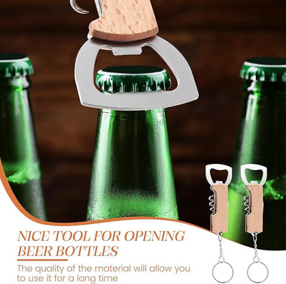 Ziliny 24 Pcs Bottle Opener Keychain Bulk Wine Bottle Beer Opener Keychain - Image 5